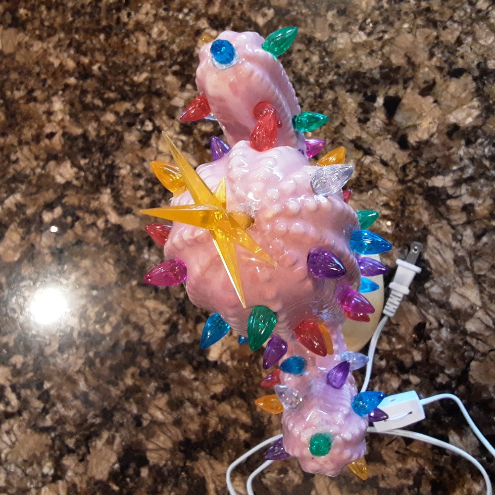 Pink Cactus Lamp with Multicolor Lights - Picture 6 of 6